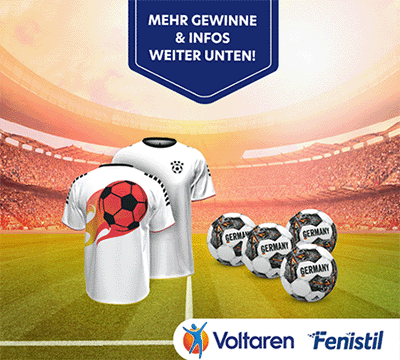 Bild der EM Aktion von Voltaren und Fenistil