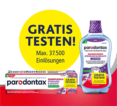Bild der Haleon Parodontax Gratis Testen Aktion